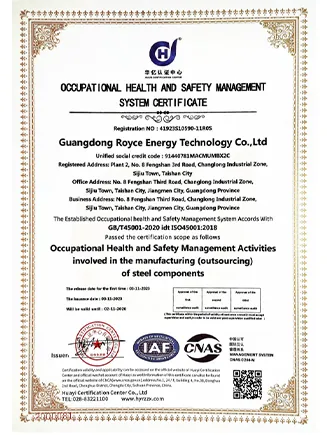 Occupational Health And Safety Management System Certificate